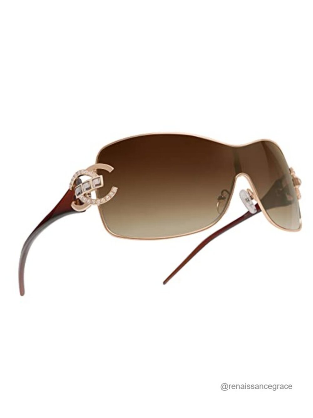 Y2K Oversized Wrap Around Sunglasses UV400 Unisex Stylish Shades